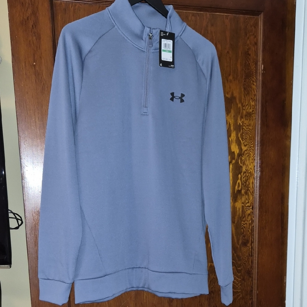 Under Armour Steel Blue Quarter-Zip Pullover